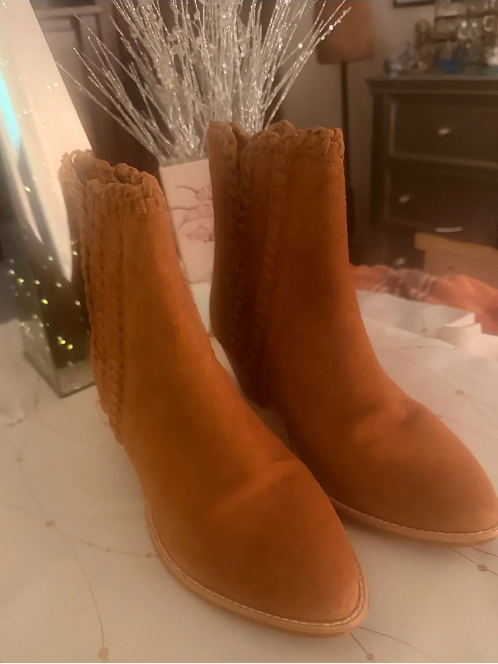 Coconuts By Matisse Suede Leather Slip On Ankle Boots Women’s Size 8.5 M